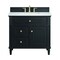 James Martin Vanities 36'' Single Vanity, Black Onyx w/ 3 CM Arctic Fall Solid Surface Top 424-V36-BKO-3AF - alternate 1